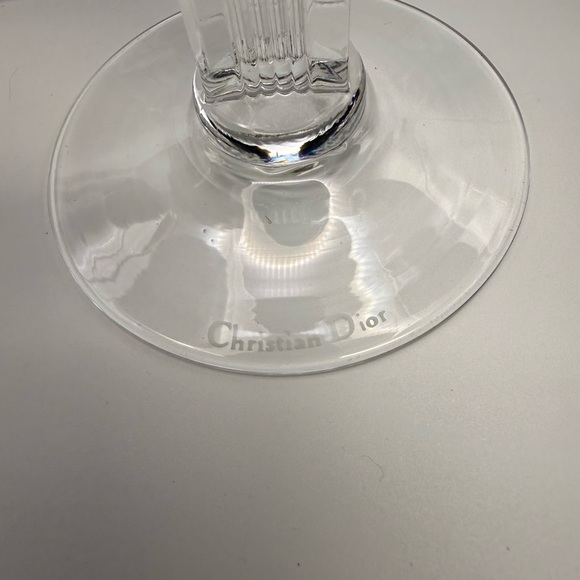 6 Vintage Christian Dior Ebony Gold Wine Crystal Stemware Japan - Picture 7 of 9